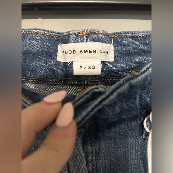 Good American Good Classic Bootcut Jeans - Style GCLBDV220T -Size 2/26 NWT - Picture 5 of 6